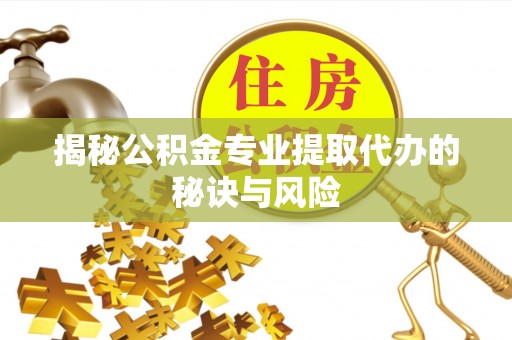 辽宁揭秘公积金专业提取代办的秘诀与风险