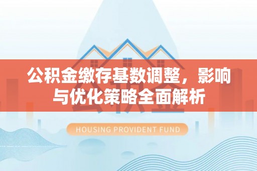 辽宁公积金缴存基数调整，影响与优化策略全面解析