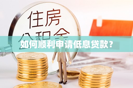 辽宁如何顺利申请低息贷款？