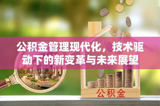 辽宁公积金管理现代化，技术驱动下的新变革与未来展望