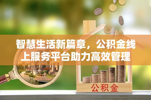 辽宁智慧生活新篇章，公积金线上服务平台助力高效管理