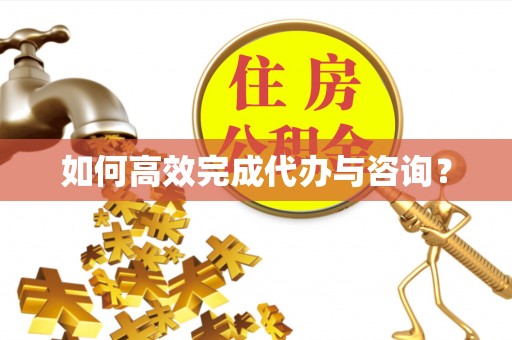 辽宁如何高效完成代办与咨询？