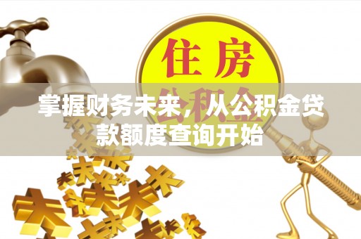 辽宁掌握财务未来，从公积金贷款额度查询开始